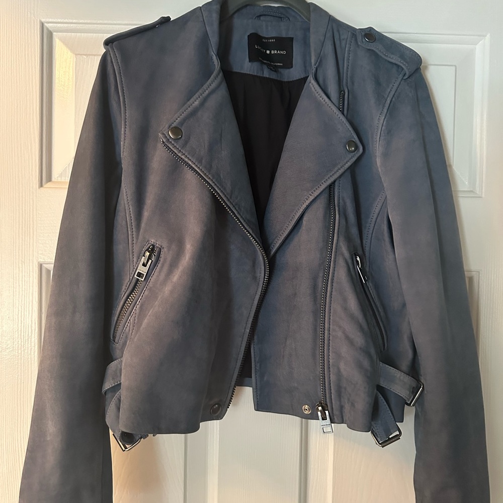 Lucky Brand Blue leather jacket